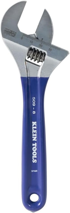 Klein Tools D509-8 Adjustable Wrench, Extra-Wide Jaw, 8-Inch