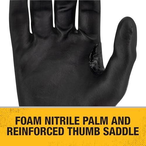 DEWALT DPG578 Foam Nitrile A6 Cut Resistant Glove for Outdoor Work, Construction and General Purpose - Size 2X - Pack of 12