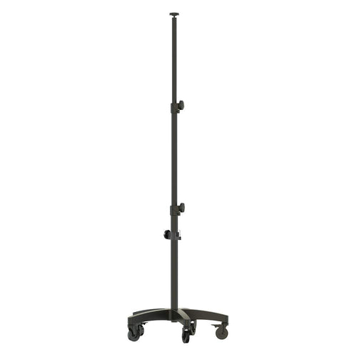 SCANGRIP WHEEL STAND, for Mobile Work Light Positioning in the Workshop, Detailing Light Stand, Extendable from 3 ft to 6,2 ft, Bracket for Second Work Light