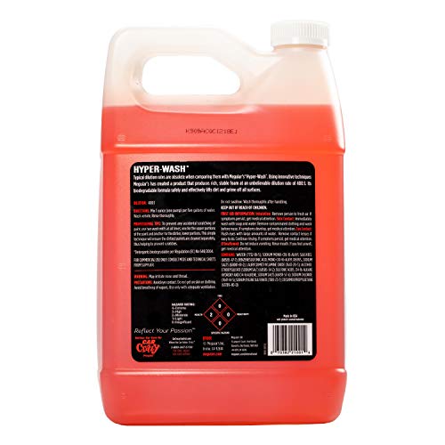 Meguiar's D111 Hyper-Wash Foaming Car Wash Lifts Off Dirt and Leaves a Rich Shine - 1 Gallon Container (Packaging May Vary)
