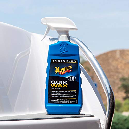 Meguiar's M5916 Marine/RV Quik Wax Clean & Protect - 16 Oz Bottle (Packaging May Vary)