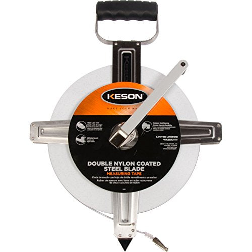Keson SNR10100H Nylon-Reinforced Steel Blade Tape Measure with Stainle ...