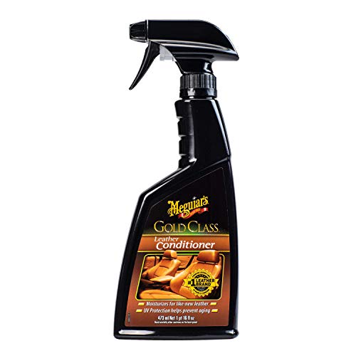 Meguiar's Gold Class Leather Conditioner Spray - Premium Car Leather Conditioner - Protect Your Car's Seats from Cracking, Fading and Drying Out - Keep It Looking and Feeling New, 16 Oz
