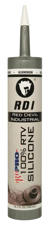 Red Devil 08165I RD PRO Industrial Grade RTV 100% Silicone Weather-Resistant Sealant, Aluminum, 10.1 oz. Tube (Pack of 1)