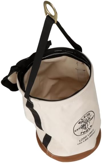 Klein Tools 5104CLR22 Canvas Bucket with Bucket Top, 22-Inch
