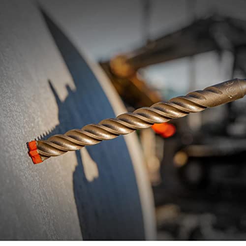 Diablo Rebar Demon SDS-Plus 4-Cutter Full Carbide Head Hammer Drill Bit for Concrete and Reinforced Materials - 3/4" Diameter, 10" Length, 8" Working Length - DMAPL4250