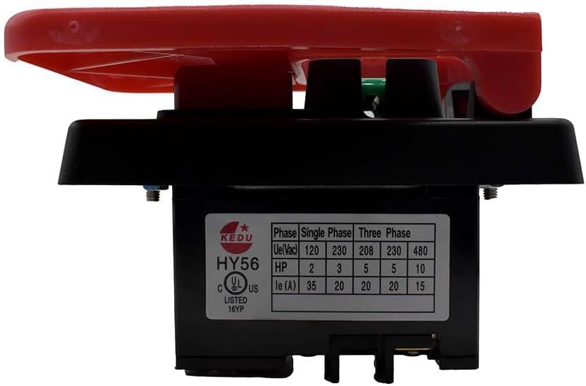 Superior Electric SW56 Large Table Saw Push Button Switch for Table Saws 35A/20A -120V/230V