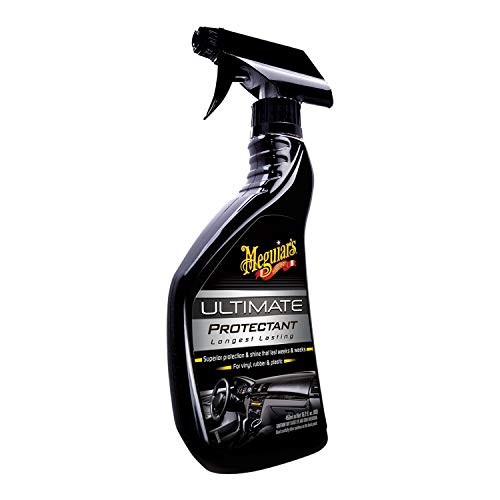 Meguiar's Ultimate Protectant, Exterior & Car Interior Protectant with UV Clear Coat Technology, Non-Greasy Formula for Shining and Protecting Vinyl, Rubber, and Plastic, 15.2 Oz Spray Bottle