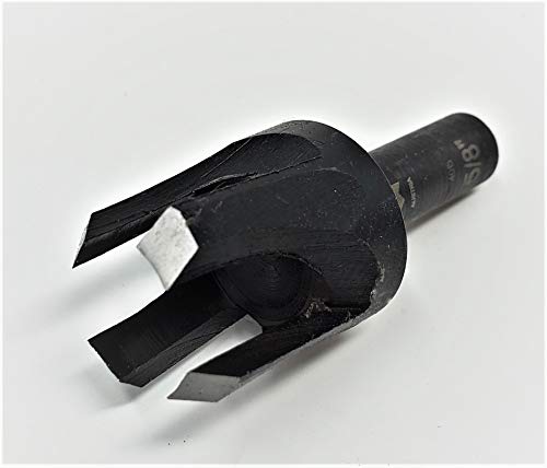 Fisch Tapered Plug Cutter (1/2") - Plug Cutter Drill Bit with Four Flute Design Ensures a Tight Plug - For Use with Both Soft and Hard Woods - Crafted from Tool Steel - FSE-095880 - Made in Austria