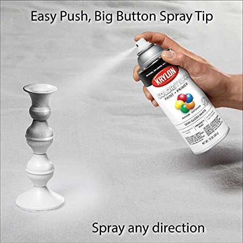 12 oz Krylon K05560007 Burgundy COLORmaxx Paint & Primer Spray Paint, Satin