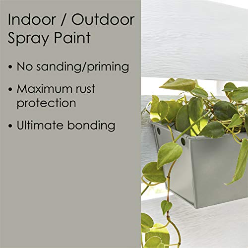 Krylon Fusion All-In-One Adhesive Spray Paint for Indoor/Outdoor Use, 12 oz, River Rock