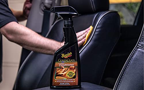 Meguiar's Gold Class Leather Conditioner Spray - Premium Car Leather Conditioner - Protect Your Car's Seats from Cracking, Fading and Drying Out - Keep It Looking and Feeling New, 16 Oz