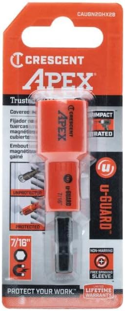 Crescent CAUGN2DHX28 7/16" u-GUARD Covered Magnetic Nutsetter
