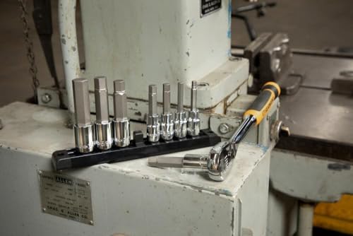 GEARWRENCH Mid Length Hex Bit Socket Set 1/2 Drive 8 Piece SAE | 82585