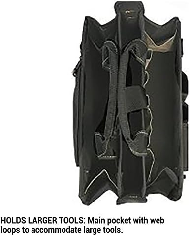CLC Custom LeatherCraft 1529 16 In. Center Tray Tool Bag, 16 Pocket