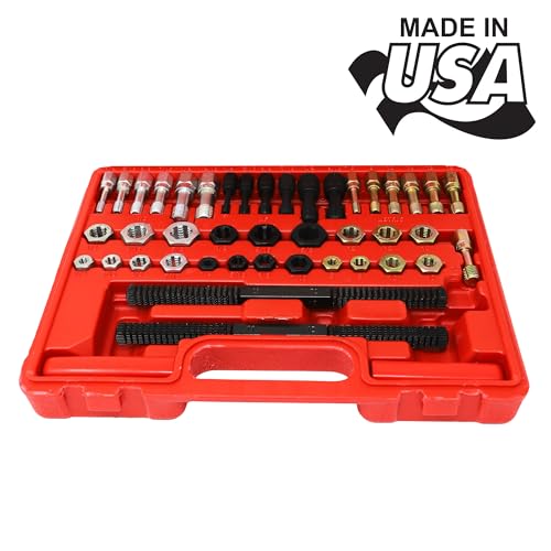 CTA Tools 8240 Universal 53-Piece Rethreading Set, RED
