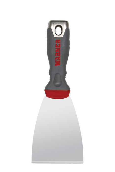 Warner 90662 3" ProGrip Stiff Scraper, Stainless Steel Knife with Hammer Cap
