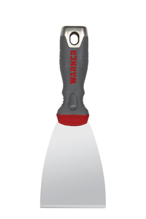 Warner 90662 3" ProGrip Stiff Scraper, Stainless Steel Knife with Hammer Cap
