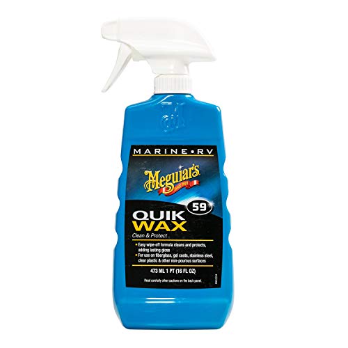 Meguiar's M5916 Marine/RV Quik Wax Clean & Protect - 16 Oz Bottle (Packaging May Vary)