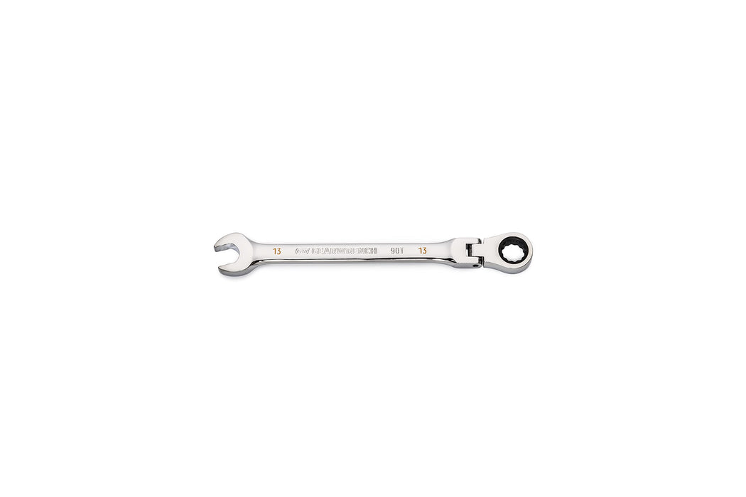 GEARWRENCH 13mm 4 Degree Swing Arch 12 Point Flex Head Ratcheting Combination Wrench - 86713