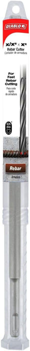 Diablo SDS-Plus Rebar Cutter for Cutting Rebar and Steel in Concrete - 1/2" Diameter, 12" Length, 5" Working Length - DMAPLRC1020
