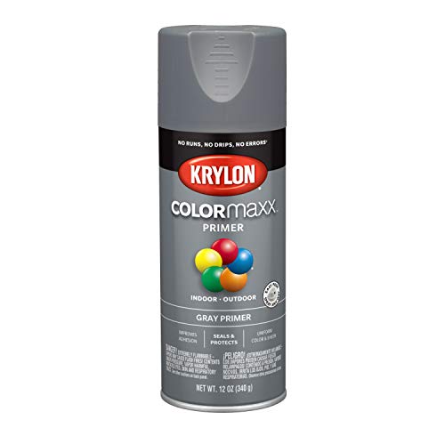 Krylon 12 oz K05582007 Gray COLORmaxx Paint & Primer Spray Paint, Primer
