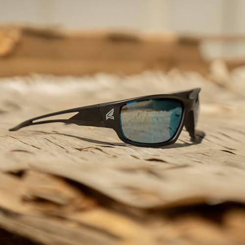 EDGE Kazbek Wrap-Around Safety Glasses, Anti-Scratch, Non-Slip, UV 400, Military Grade, ANSI/ISEA & MCEPS Compliant (Black, Clear Vapor Shield)