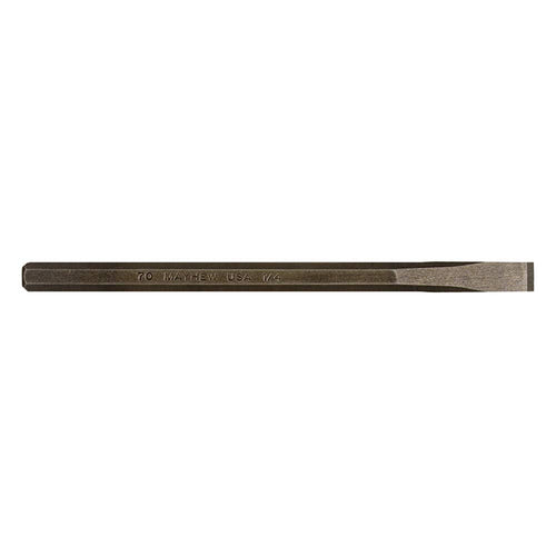 Mayhew Tools 10102 Carded Cold Chisel, 1/4" x 4-1/2", Shot Blast Finish