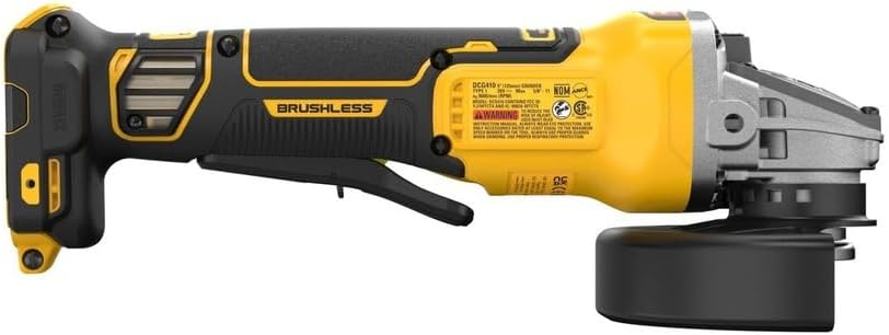 DEWALT DCG410B 20V MAX XR 4-1/2" - 5" Brushless Cordless Angle Grinder (Tool Only)