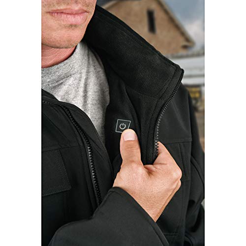 DEWALT Men's Heated Soft Shell Jacket Adapter Only Black Small