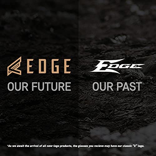 Edge SK-XL112 Kazbek XL Wrap-Around Safety Glasses, Anti-Scratch, Non-Slip, UV 400, Military Grade, ANSI/ISEA & MCEPS Compliant, XL Wide Fit, Black Frame/Yellow Lens