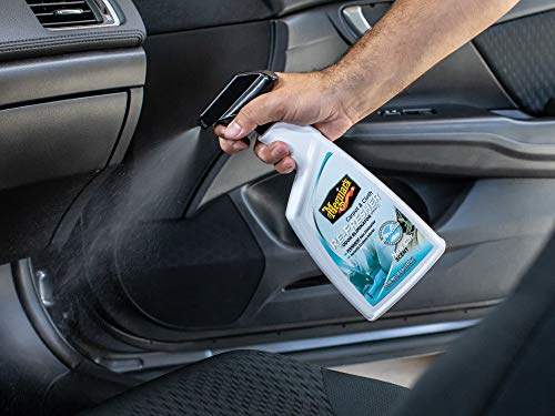 Meguiar’s Carpet & Cloth Re-Fresher Odor Eliminator Spray - Interior Fabric Odor Eliminator - Permanently Eliminates Odors & Freshens Fabrics in your Car, Easy to Use Trigger Spray, 24 Oz