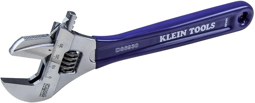 Klein Tools D86930 Reversible Jaw/Adjustable Pipe Wrench, 10-Inch