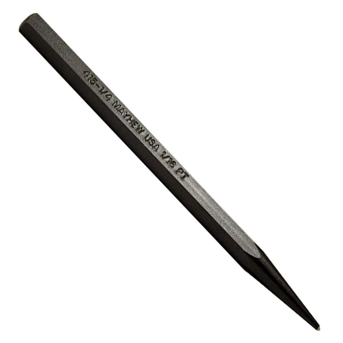 Mayhew Tools 24005 Center Punch, 1/16" - 1.5 mm x 4", Black Oxide Finish