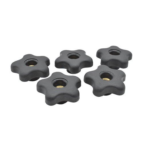 Big Horn 19709B-5PK 5 Star Thru Knob 3/8 x 16 (5/PK)