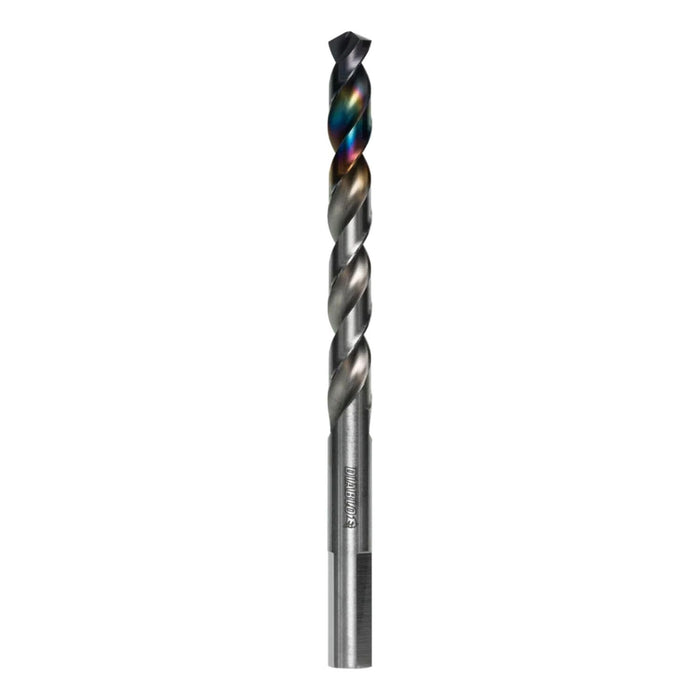 Diablo DMD38JB Metal Demon Drill Bit with Thermal Shield Protective Coating for Mild, Hardened and Stainless Steel - 5.2" Length, 3/8" Dia., 3-Flats Shank
