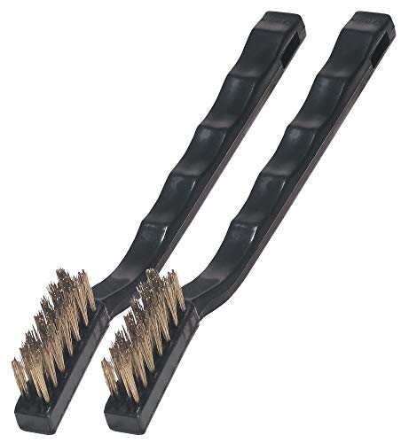Warner Mini Wire Brush, Brass 2-Pack, 10024