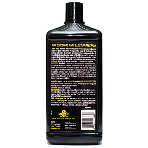 Meguiar's Flagship Premium Marine Wax, Boat Polish and Oxidation Remover - 32 Oz Bottle (Packaging May Vary)