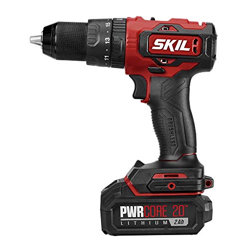 SKIL PWRCORE 20️ Brushless 20V 1/2 In. Compact Hammer Drill Kit
