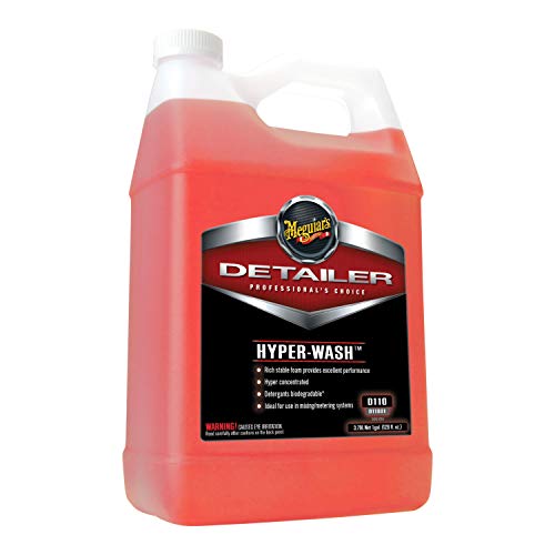 Meguiar's D111 Hyper-Wash Foaming Car Wash Lifts Off Dirt and Leaves a Rich Shine - 1 Gallon Container (Packaging May Vary)