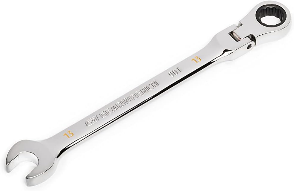 GEARWRENCH 13mm 4 Degree Swing Arch 12 Point Flex Head Ratcheting Combination Wrench - 86713