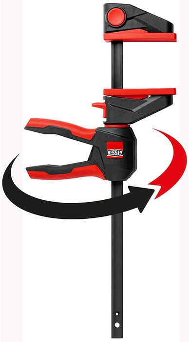 ‎BESSEY | ‎EHKL360-06 | Bessey EHKL360, 6 In, Trigger Clamp and Spreader 360 Rotating Handle One-Hand Bar Clamps, Black