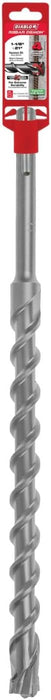 Diablo Rebar Demon SDS-Max 4-Cutter Full Carbide Head Hammer Drill Bit - 1-1/8" Diameter, 21" Length, 16" Working Length - DMAMX1260