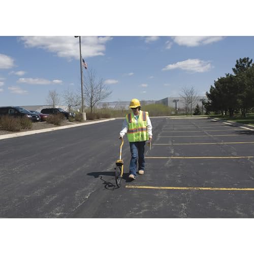 Keson MP401E Electronic Metal Frame Measuring Wheel with Spoked Wheel, 15-1/2-Inch Diameter , Yellow