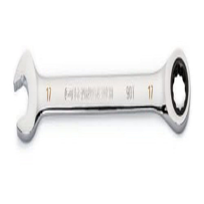 GEARWRENCH 17mm 4 Degree Swing Arch 12 Point Ratcheting Combination Wrench - 86917