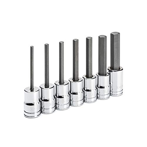 GEARWRENCH 7 Pc. 3/8" Drive Mid-Length Hex Bit Socket Set, SAE - 82529