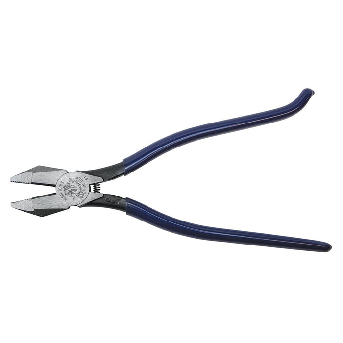 Klein Tools D201-7CST Ironworker Pliers, Spring Loaded Side Cutters, Twists and Cuts Annealed Rebar Tie Wire, Heavy-duty Knurled Jaws, 9-Inch