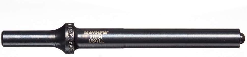 Mayhew Tools 31954HT Pneumatic Roll Pin Punch, 1/2" x 6" Hang Tag, Black Oxide Finish