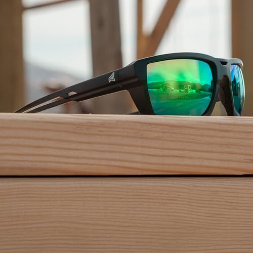 EDGE Lassen Z87 Safety Glasses for Men: Tough, Impact Rated, Polycarbonate Lenses, Available in Polarized, Tinted, or Clear