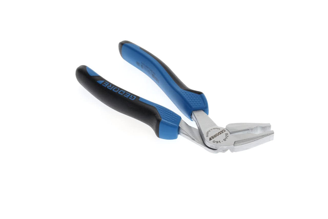 GEDORE 8248-160JC JC Combination Pliers, Angled, 160 mm